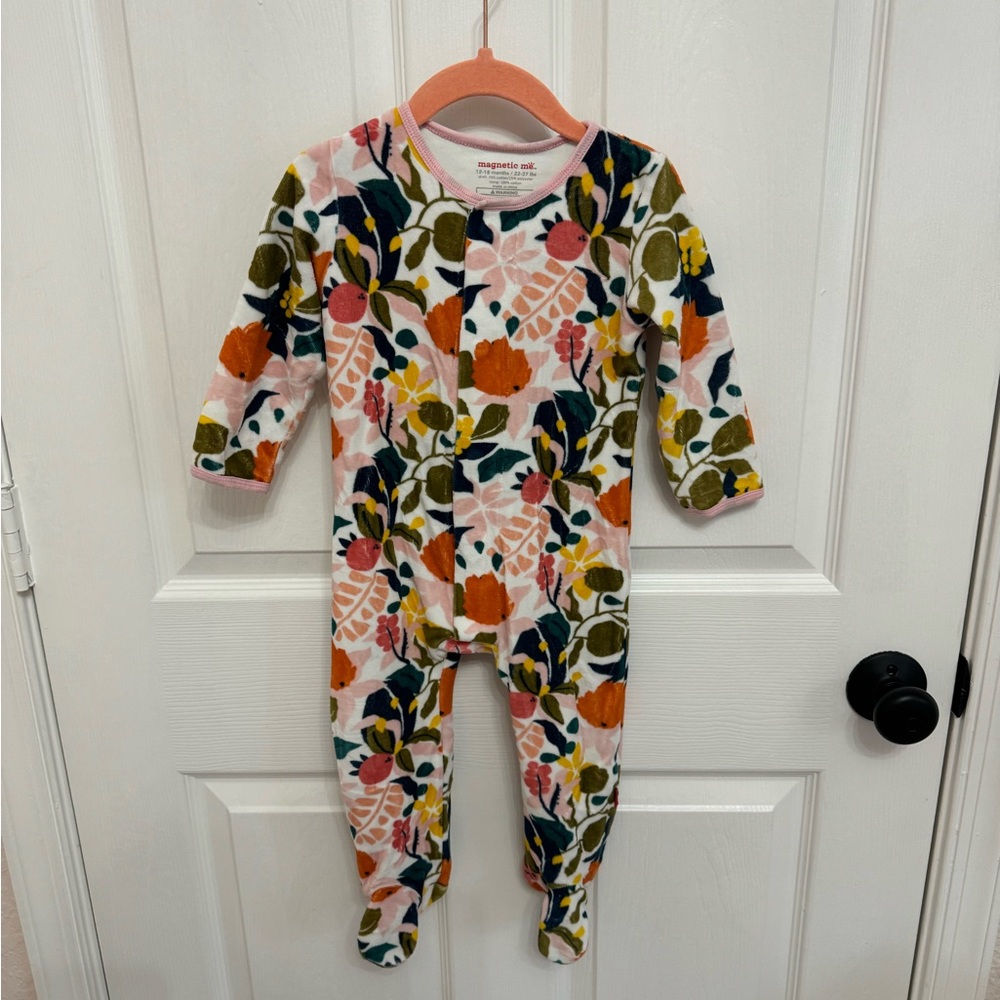 Magnetic Me Floral Kids Footie - Multicolor